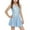 Sky Blue, variant on Landzoo One Sleeveless Tank Jumpsuit Dress For Girls Sun Party Casual Playwear Outfit Toddler Little Kid Summer Fashion Beautiful Cute Cozy Girl's Dress 100