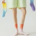 thumbnail image 4 of Fewfanhot Unisex Gradient Mid-calf Socks Soft Comfortable Warm Gift Socks for Everyday Wear, 4 of 8