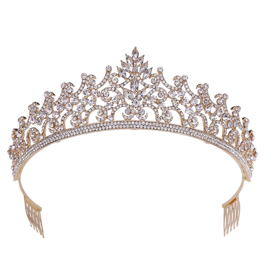 18/20/30/40/50th Anniversary Birthday Silver Rhinestone Use Crown Headband UK 
