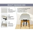 thumbnail image 5 of CL.HPAHKL Message Table Massage Bed Portable, 2 Foldig Lightweight Lash Bed Esthetician Bed, Tattoo Bed Height Adjustable with Bolster and Carrying Case Wooden Leg Hold Up to 450lbs, Cream, 5 of 7