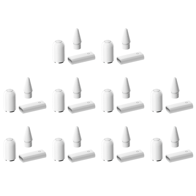 Tapa Lápiz 3 en 1 + Punta Lápiz + Adaptador Carga Lightning Adecuado para Apple Pencil 1.ª Generación IPad Touch Stylus Accesorios Repuesto para Apple Stylus Pen