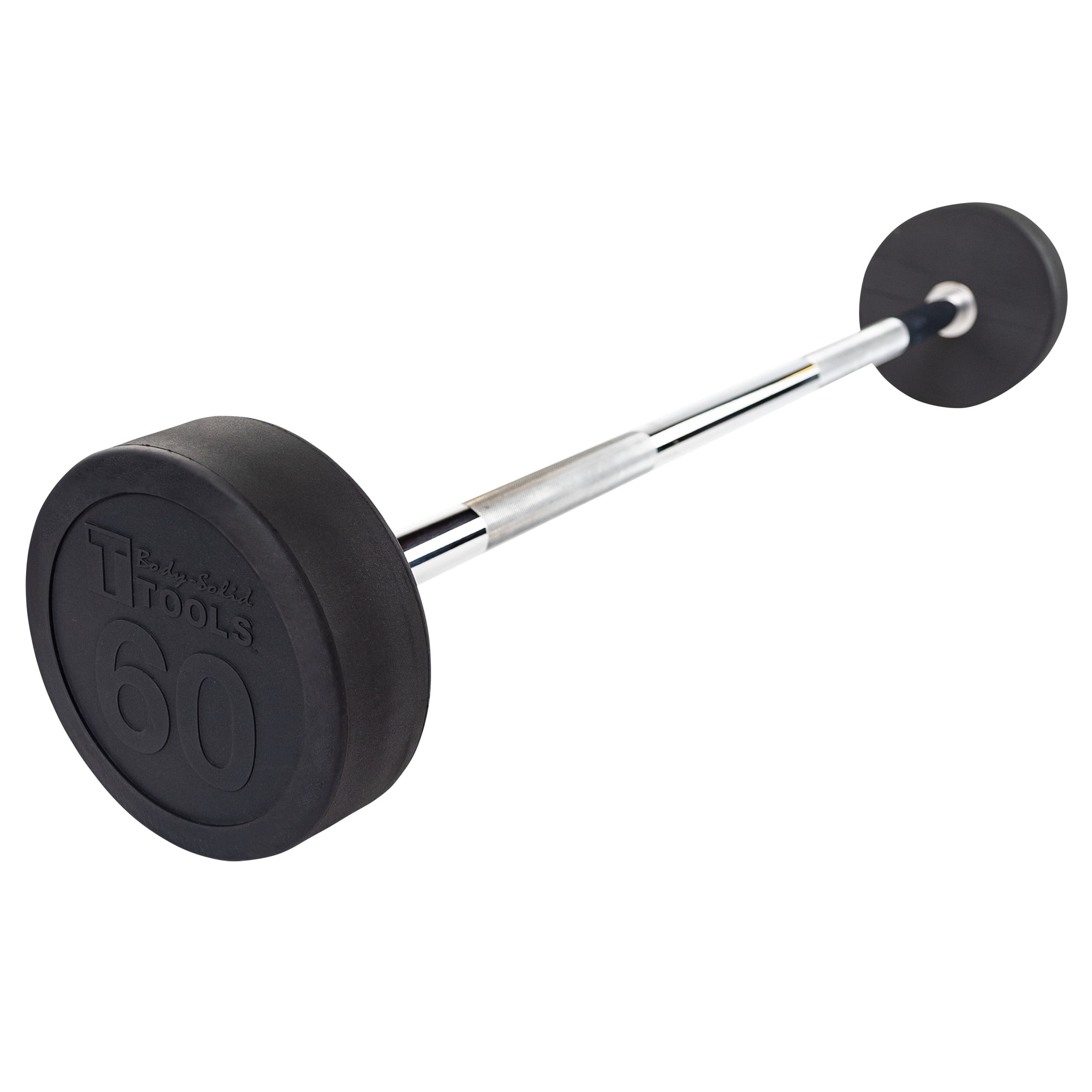 Body Solid Tools - SBB40 Rubber Coated Fixed Straight Barbell 