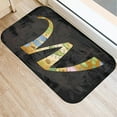 thumbnail image 3 of Golden Letters Doormat Bathroom Rectangle Soft Mat Black Kitchen Home Hallway Anti-slip Floor Rug Door Mat Bath Mat, 3 of 6