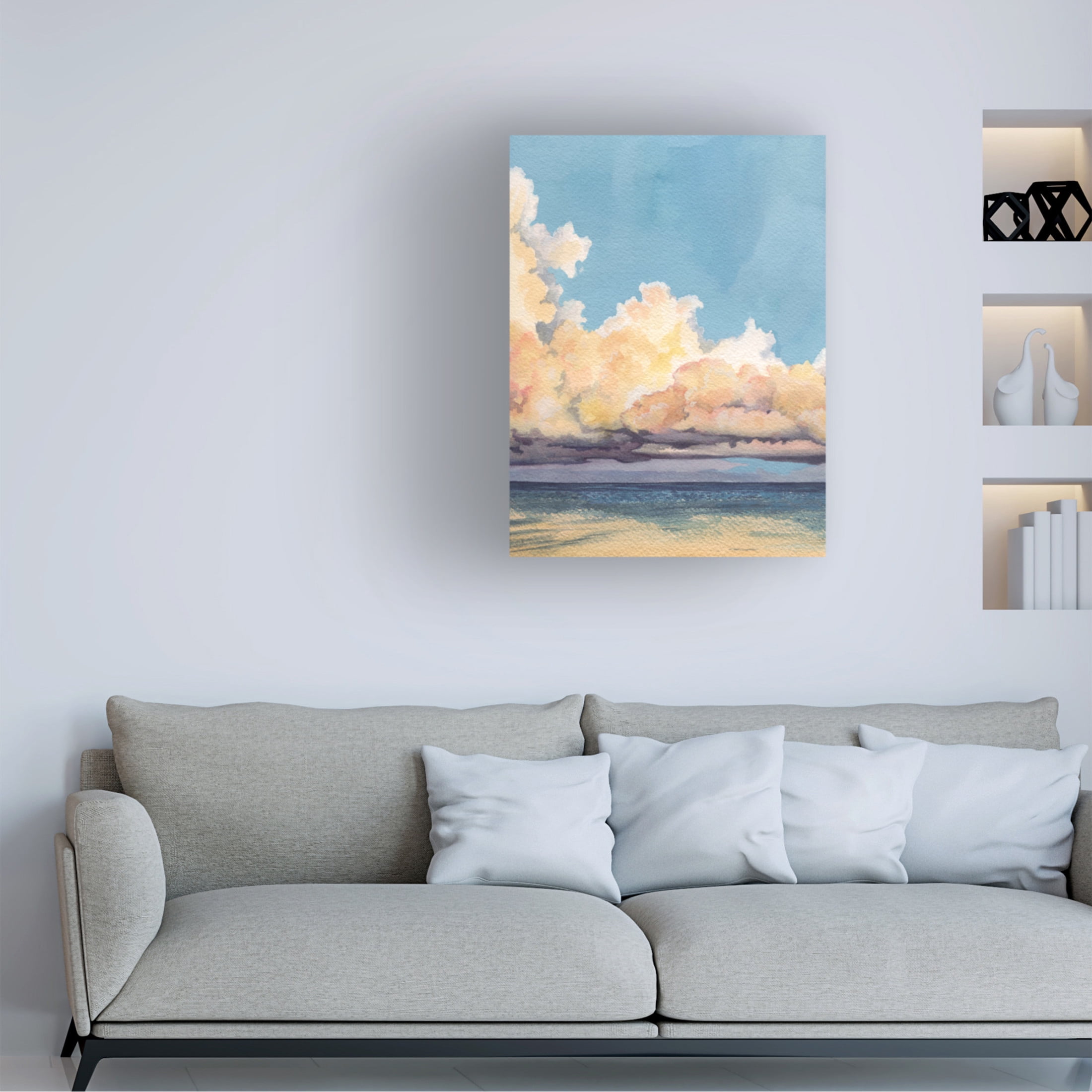 Trademark Fine Art Grace Popp Twilight Sandbar II Canvas Wall Art