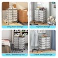 thumbnail image 5 of Moccha 10-Drawer Rolling Storage Cart - Under Desk Storage Drawers with wheels for Art Supply Paper Salon, Scrapbook Paper Tools, Mobile Utility Cart for Classroom, Clear, 5 of 8