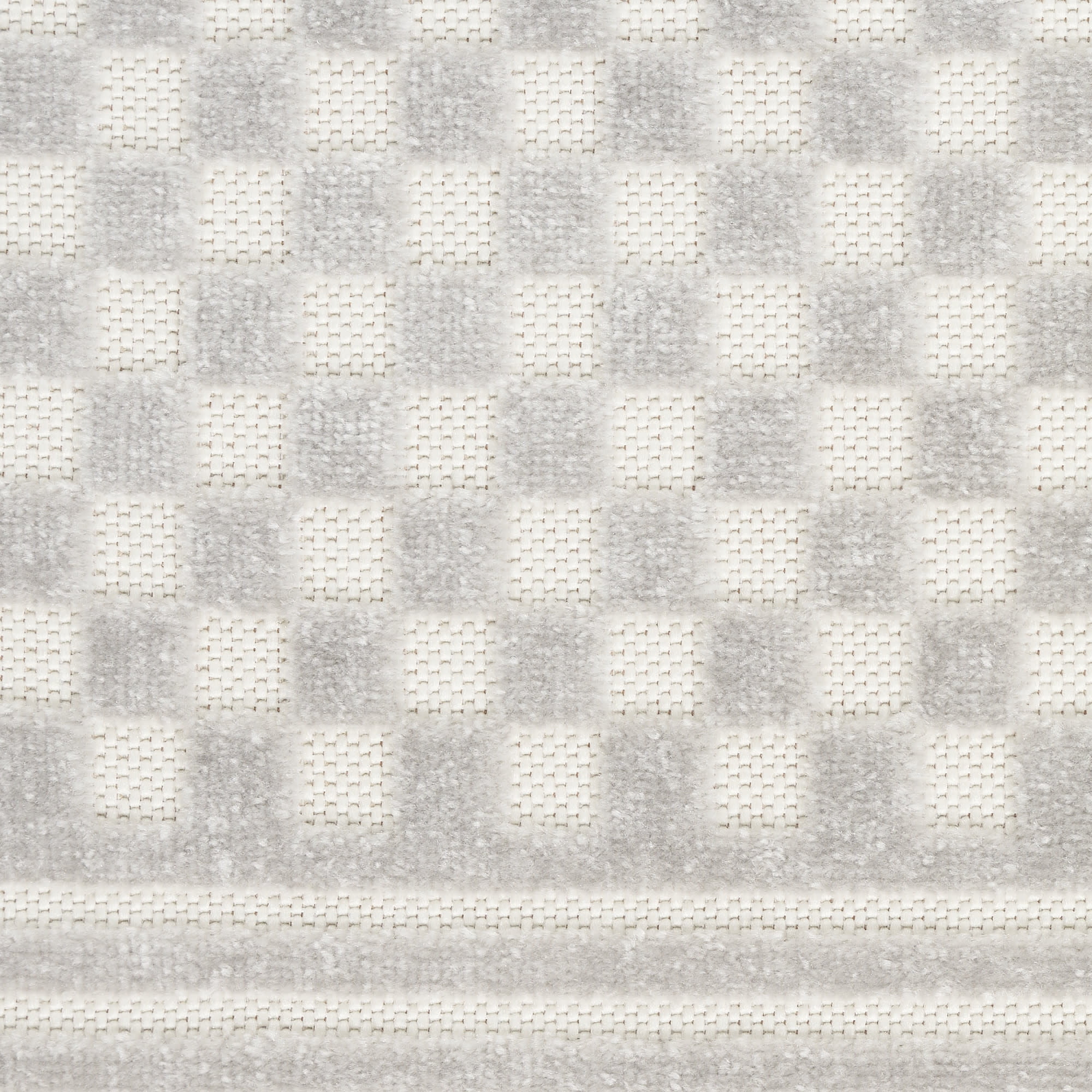 Nourison Care Free 2' x 6' Light Grey Modern Indoor Rug