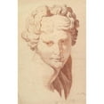 thumbnail image 2 of Johann Evangelist Kastner 17x24 Black Ornate Framed Double Matted Museum Art Print Titled: Idealized Female Head, Copied After the Antique (Late 18th-Early 19th Century), 2 of 5