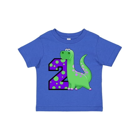 

Inktastic 2nd Birthday Dinosaur Gift Toddler Boy Girl T-Shirt