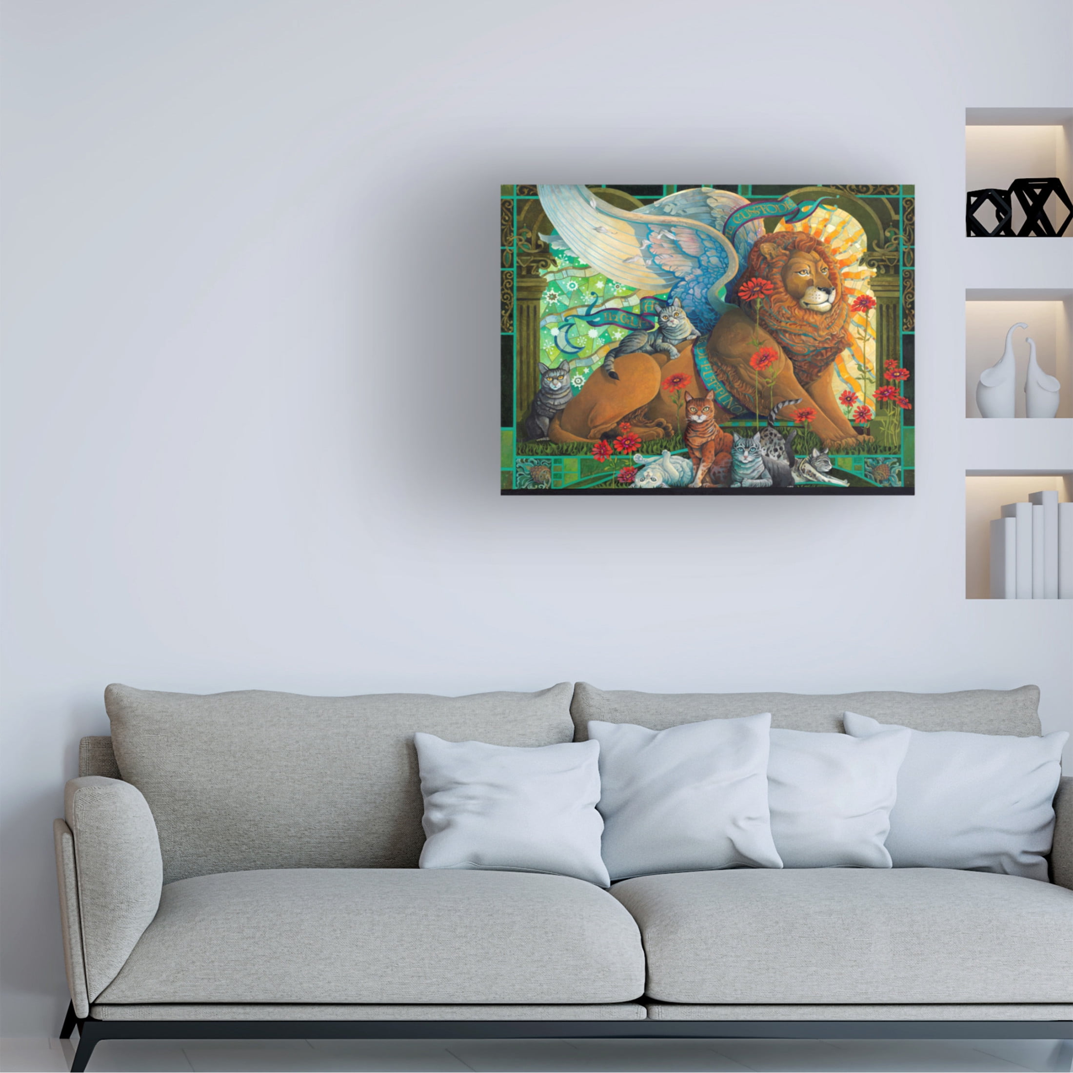 Canvas Wall Art - David Galchutt 'The Protector' Wall Art for Living Room, Bedroom, or Office Décor by Trademark Fine Art - 19 x 14 Inches