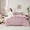 Pink 03, variant on Homewish Adult Modern Fashion Bedding Comforter Set 7pcs, Pink Cheetah Leopard Print King Bedding Sets, Stripes Abstract Reversible Bed Sheets, Breathable Home Decor