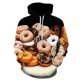 thumbnail image 3 of Sudadera con capucha con estampado 3D de postres de chocolate y donas para hombre y niño, moda urbana, manga larga, unisex, para invierno, estilo Harajuku, 3 of 5