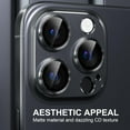 thumbnail image 4 of Allytechgroup for iPhone 16 Pro Camera Lens Protector, HD Clear Tempered Glass Camera Lens Screen Protector Metal Scratch Resistant Case Friendly Camera Lens Protector for Apple iPhone 16 Pro, 4 of 6