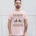 thumbnail image 3 of Tee Hunt Merry Christmas T-shirt Cute Bullfinch Ugly Sweater Theme Xmas Men's Tee, Light Pink, 3X-Large, 3 of 5