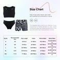thumbnail image 5 of YONGHS Kids Girls Flower Printed Swim Trunks with Top Set Rashguard Swimsuit 3 Pieces Bathing Suit Black-A 6, 5 of 5