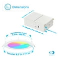 thumbnail image 5 of INFIBRITE 6 Inch WiFi Smart 12W 1100LM LED Recessed Ceiling Light, Dimmable, Alexa/Google, Wet Rated, 5 of 11