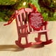 thumbnail image 5 of Christmas In Memorial Ornament, Red Mini Wooden Rocking Chair With Hangtag And Storage Bag,Christmas Tree Ornaments,Xmas Pendants,Mini Memorial Chair,Christmas, 5 of 9