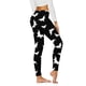 thumbnail image 3 of MKLEKYY Leggings de mujer de vestir, leggings estampados cómodos e informales para mujer, pantalones de yoga, pantalones largos, 3 of 4