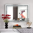 thumbnail image 5 of SHYFOY Rectangle Decorative Wall Mirror Crushed Diamond Vanity Mirror Wall Mounted Makeup Mirror for Home Decor, 5 of 6