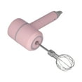 thumbnail image 3 of Batidora de mano eléctrica de larga duración, motor potente, varilla extraíble para huevos, rosa, inalámbrica, 2 varillas, 3 of 14