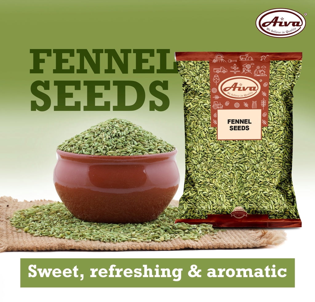 Aiva Fennel Seed (Saunf) | 14 oz (Pack of 20)