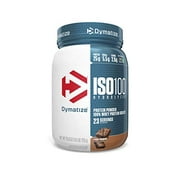 Dymatize ISO 100 Whey Protein Powder with 25g of Hydrolyzed 100% Whey Isolate, Gluten Free, Fast Digesting, Fudge Brownie, 1.6 Pound