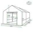 thumbnail image 7 of Greenhouse Cover Kit - 126"L x 115"W - Rip-Stop Polyethylene Cover for Greenhouse Frame-Length:148, 7 of 7