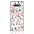 thumbnail image 2 of LG Stylo 6 Case, KAESAR Hybrid Bling Glitter Sparkle Laser Polygon Marble Graphic Fashion Cute Colorful Skin Cover Shockproof Case for LG Stylo 6, 2 of 5
