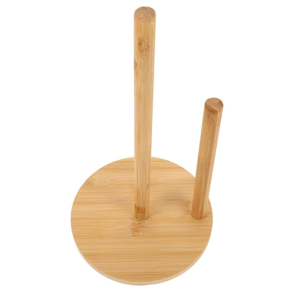UPGRATOR 1Pack Paper Towel Holder Wooden Khaki Simple Design For Homeowners 10.8In