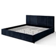 thumbnail image 6 of Omax Decor Venice Upholstered Platform King Bed in Blue Fabric, 6 of 7