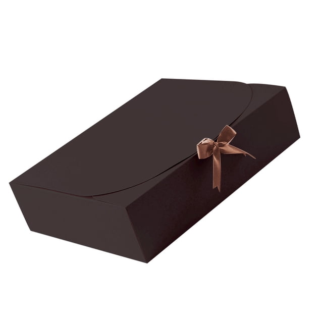 Advancent Caja de regalo de 5 uds., caja de recuerdo de papel para cumpleaños, cajas de embalaje de regalo de aniversario de fiesta con cinta, Kits de decoración para fiestas negro S Advancent HA005885-04