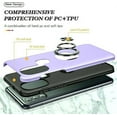 thumbnail image 6 of Entronix Heavy Duty Ring Case Designed for G Pure, Shockproof Slim Fit Kickstand, Purple, 6 of 6