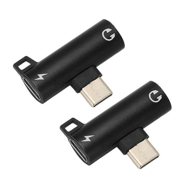 Conector de audio USB Cto NikouMX 2 unidades USB C a USB C Adaptador de audio Tipo C
