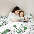 thumbnail image 4 of Castle Fairy Dino Excavator 7-Piece Twin Bedding Sets for Child,Cartoon Car Bedding Comforter Set,Construction Vehicles Breathable Sheet Sets,Lightweight Room Decor, 4 of 8