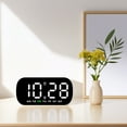 thumbnail image 4 of Unique Bargains LED Alarm Clock Black Housing and White Light 5.1"L x 1.4"W x 2.4"H, 4 of 5