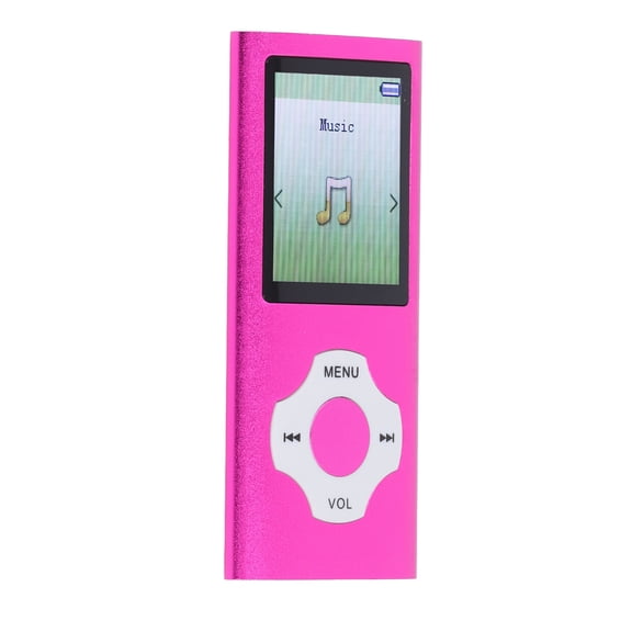 Gadgets Small MP3 MP4 Player, Video Music Player Rechargeable Bluetooth 5.0 Lossless HiFi Sound for Learning Roseate Purple