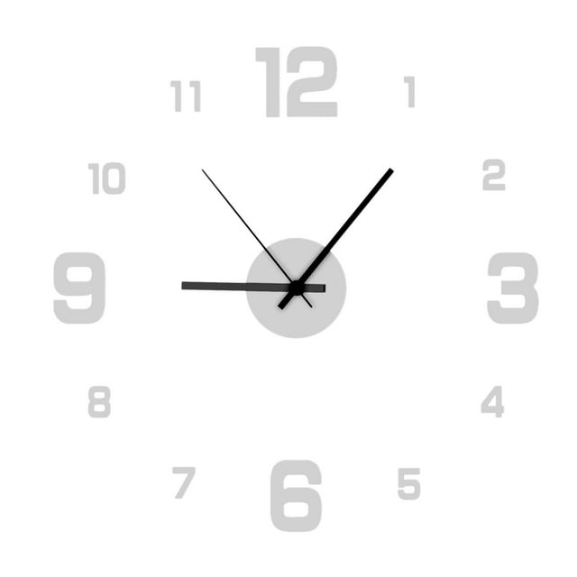 Relojes de pared solacol para sala de estar, reloj de pared grande de 24 pulgadas, pegatinas de pared, decoración del hogar, sala de estar, oficina, tienda, arte decorativo.