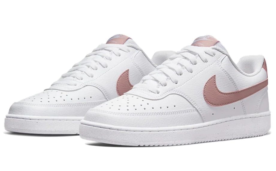 Nike Court Vision Low Next Nature Womens Shoes Size 7.5, Color: White/Pink Oxford