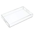 thumbnail image 3 of Bandeja De Servicio Transparente Bandeja De Acrílico A Prueba De Derrames Organizador Decorativo Para El Hogar Para Encimera De Mesa De Café Scienceny HA033548-00, 3 of 6