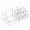 Clear, variant on Siquannn Cosmetics Organizer Makeup Caboodle Make up Bag Set Display4top Makeup Organizer Coffin Backpack Nail Organizer Cupping for Face Portable Makeup Organizer Make up Kits with Foundation