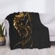 thumbnail image 3 of Fotbe Golden Dragon Tattoo Art Manta de Franela con Estampado, Manta Ultrasuave para Cama, Sofá, Auto, Hipoalergénica y Antibolitas-60"x50", 3 of 6