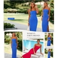thumbnail image 4 of PRETTYGARDEN Women's Summer Bodycon Maxi Tube Dress Ribbed Strapless Side Slit Long Going Out Casual Elegant Party Dresses, 4 of 9