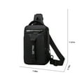 thumbnail image 3 of EGNMCR Multifunctional Crossbody Bag, Waterproof Strap Backpack Bag Shoulder Chest Bag With USB Charging Port,, 3 of 8