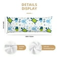 thumbnail image 2 of Naloa Cartoon Sea Creatures Super Soft 20x60 Body Pillow Case,Long Side Hidden Zipper（PILLOWS ARE NOT INCLUDED）, 2 of 6