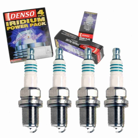 4 pc DENSO Iridium Power Spark Plugs compatible with BMW 318i 1.8L 1.9L L4 1991-1998