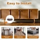 thumbnail image 4 of Uxcell 24Pcs almohadillas de fieltro con clavo, almohadillas de fieltro ovaladas deslizadores para muebles protectores de piso para muebles de madera mesa sofá pata de silla (25mm, marrón), 4 of 5