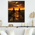 thumbnail image 2 of Designart "Portrait of Sunset Riders in the West II" Western Metal Art Print, 2 of 5