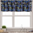 thumbnail image 2 of Ambesonne Wine Valance & Curtain 3 Pcs Set, Starry Night and Grapes Print, 55"x45", Royal Blue Ruby Mustard, 2 of 7