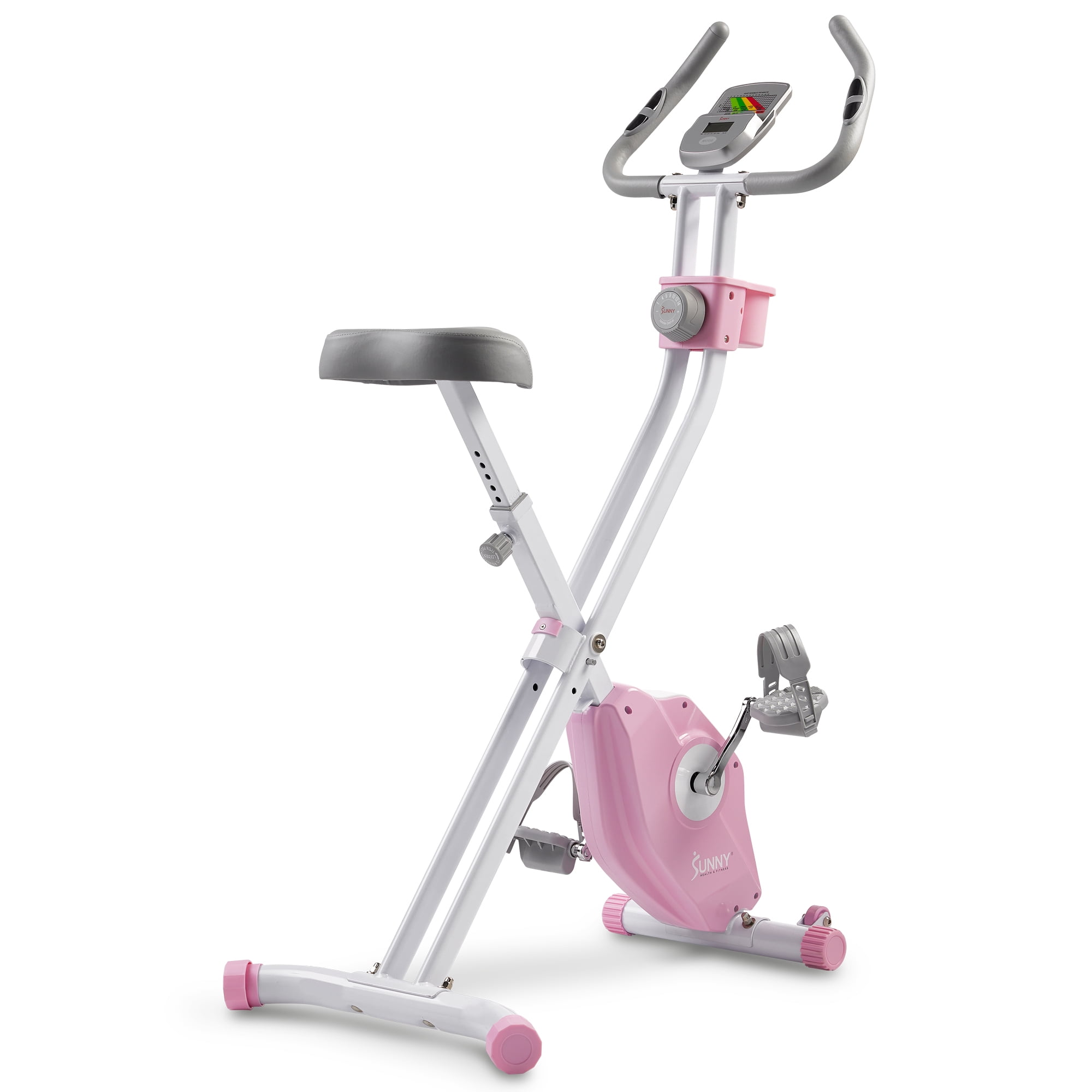 ン 大人気 新品 ノ & Health Sunny Fitness Exercise Magnetic Pink Foldable 自転車本体