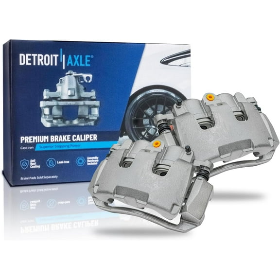 Detroit Axle - 2 Front Brake Calipers for 2007 2008 2009 Dodge Durango Chrysler Aspen, Disc Brake Calipers with Bracket Assembly Replacement