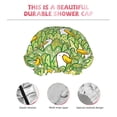 thumbnail image 3 of KLL Cartoon Duck Pattern Shower Cap & Bath Cap for Women,Reversible Oversized Waterproof Shower Caps for all Hair Lengths,Elastic Reusable Bathing Hair Cap, 3 of 6